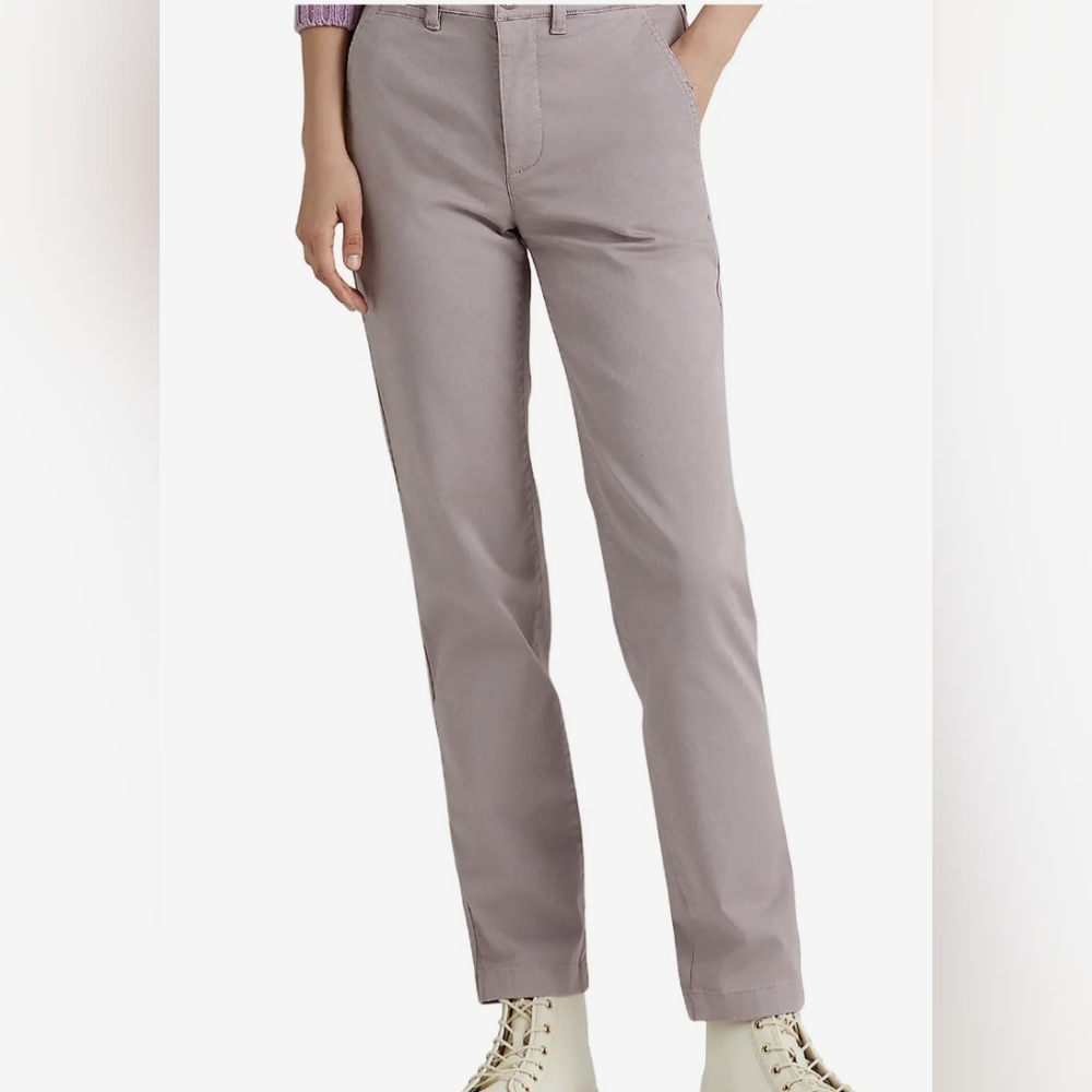 NWT $99 Ralph Lauren pants size 8, color purple dove